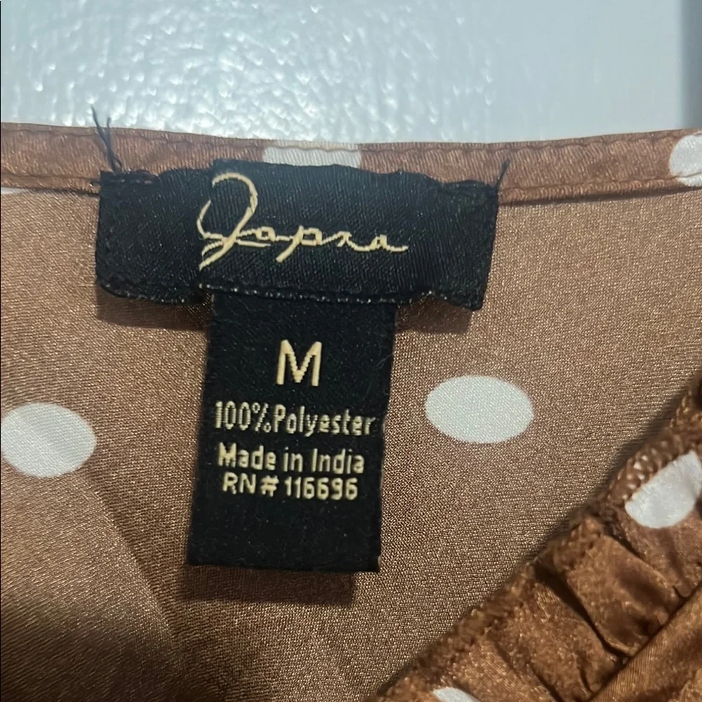 Japna Brown and White Midi Slip Dress - Picture 2 of 4